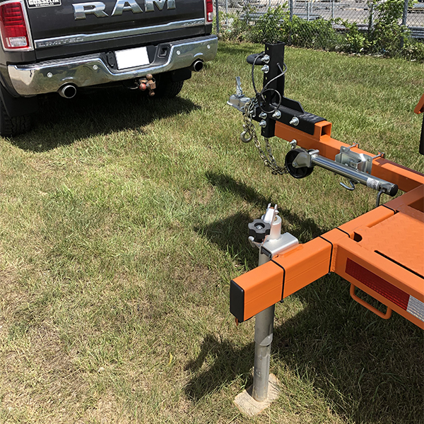 Unit aligned with the truck