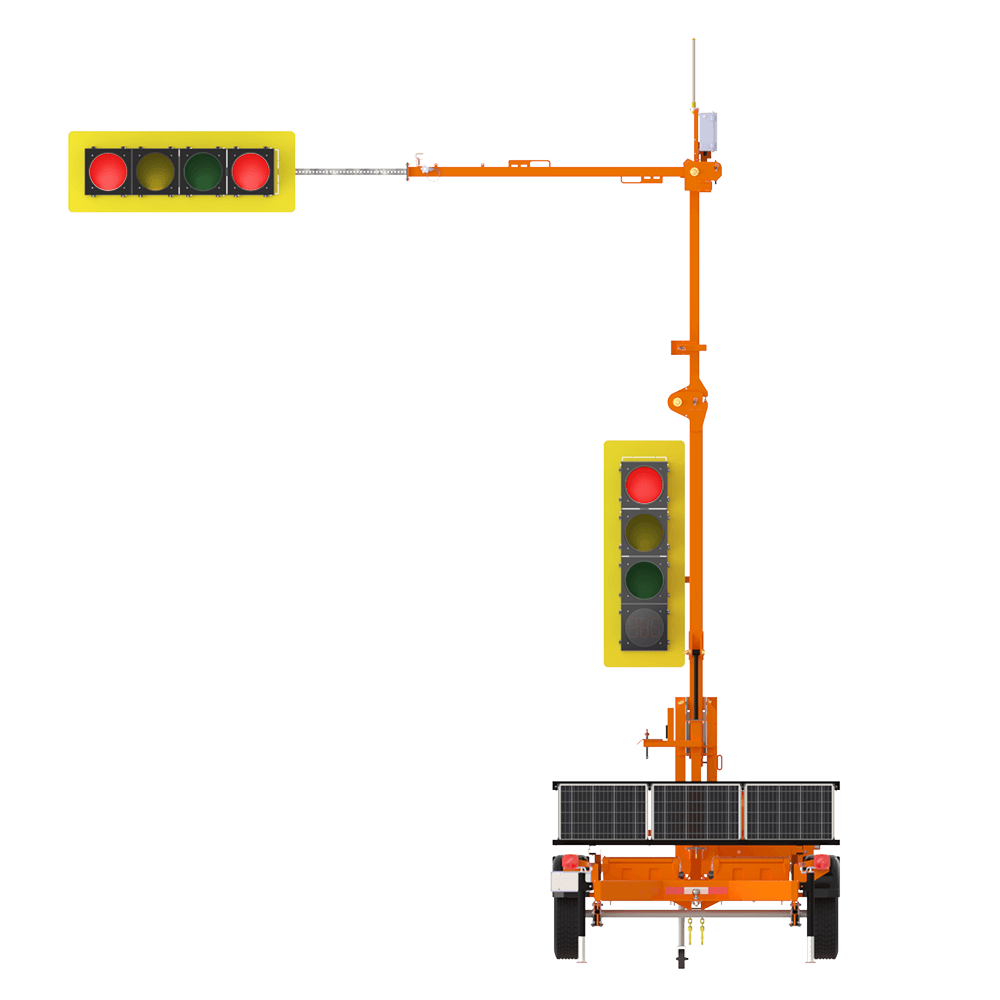 Feux de circulation sur remorque avec technologie avancée