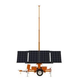 Solar battery trailers