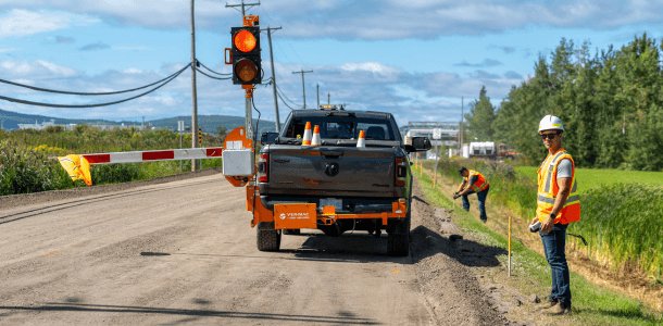 Manage traffic off the road