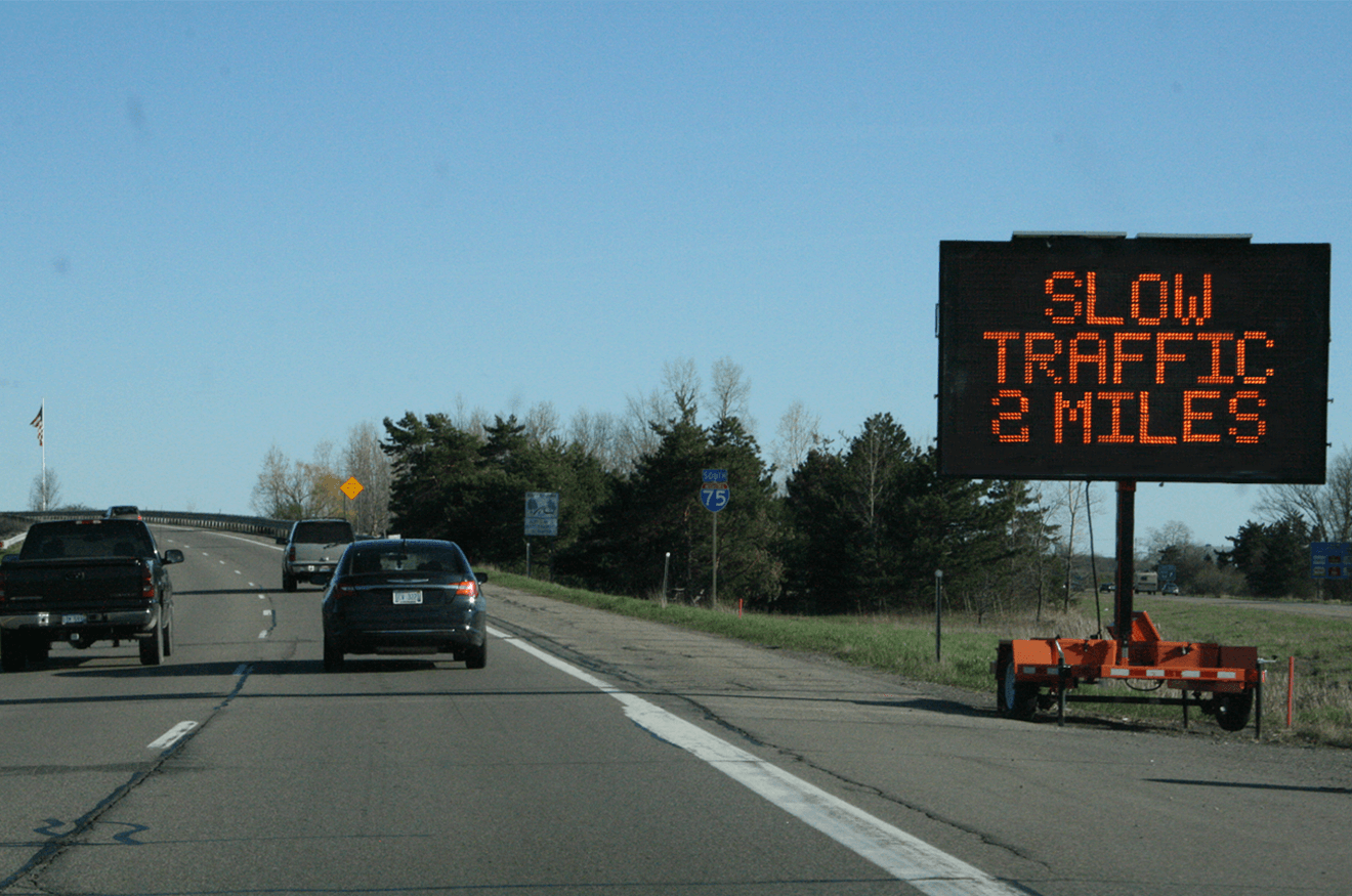 PCMS Slow traffic 2 miles